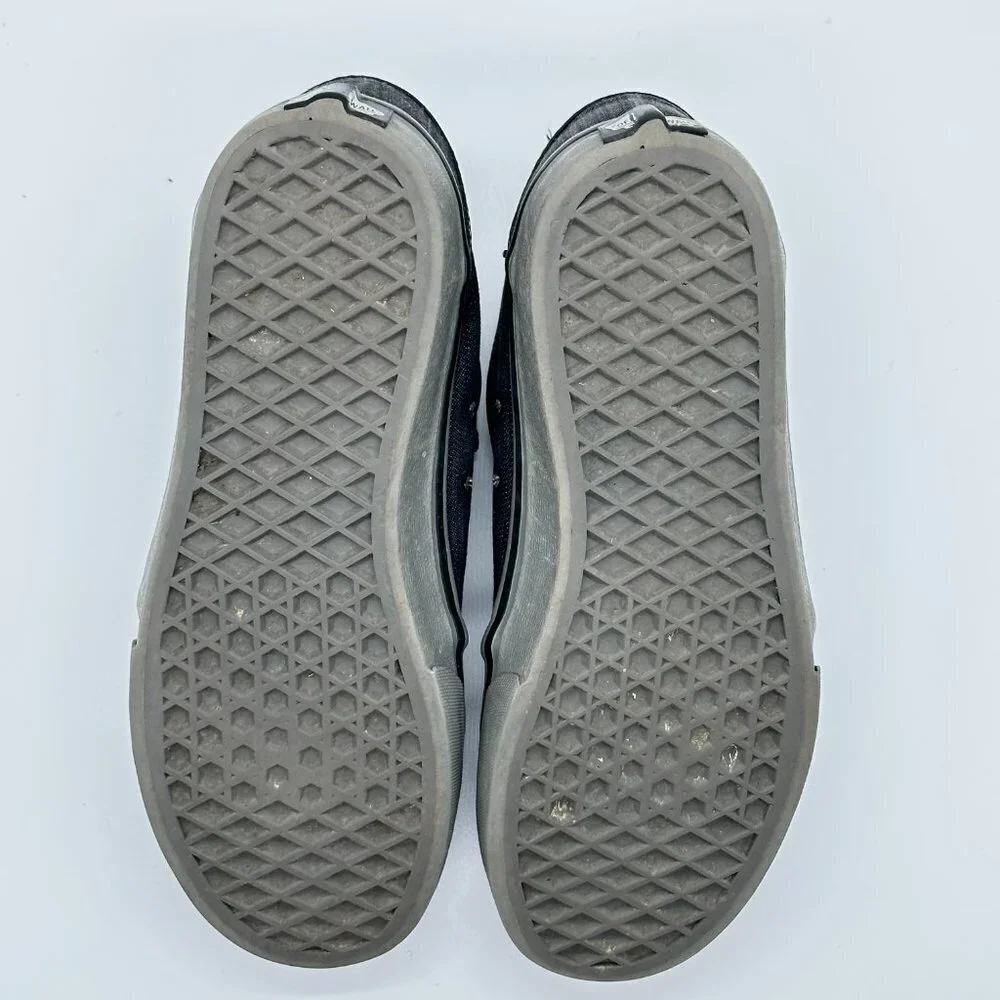 Vans Chukka Low Youth Dark Grey Denim & Pewter Skate Shoes Sz 4.5